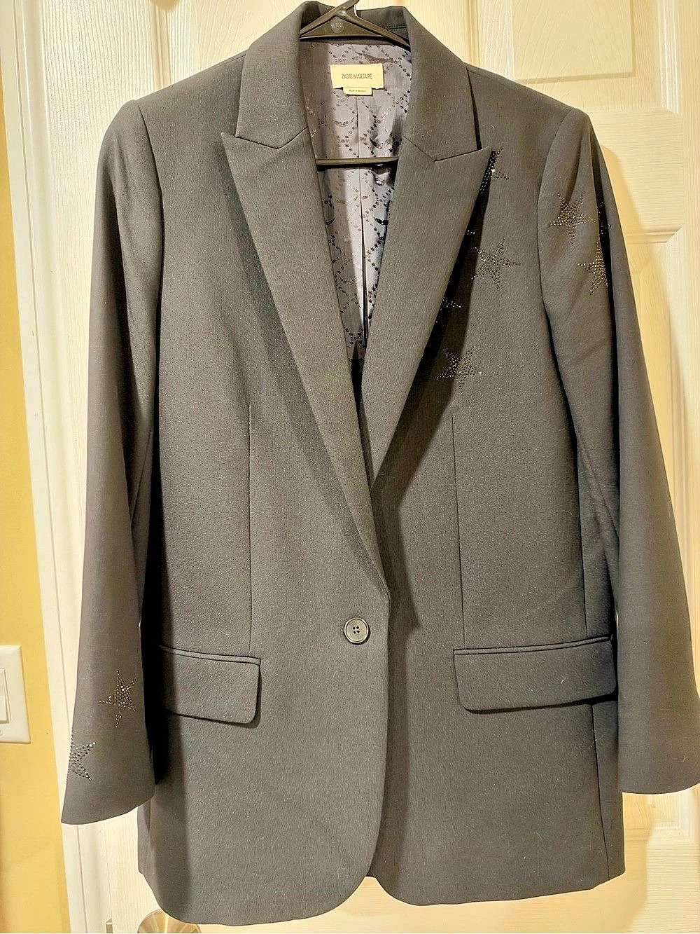 Zadig & Voltaire Gray Embellished Blazer